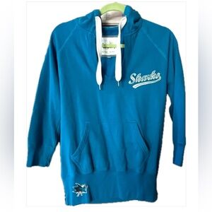 NHL Woman’s Hoodie San Jose Sharks Hockey Teal +FREE FANNY PACK